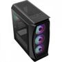 Imagem de Gabinete Gamer Aerocool Aero One Mini Frost Preto RGB Lateral Vidro F002