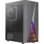 Imagem de Gabinete Gamer Aerocool Delta Preto RGB Lateral Vidro