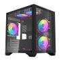 Imagem de Gabinete Gamer Aigo C270, Mini-Tower, Lateral de Vidro, Preto, C270-BK