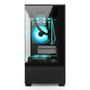 Imagem de Gabinete Gamer Alligator Shop Aquario SCALE MID Tower Lateral e Frontal em Vidro Temperado ALSGB-SCL-BK