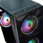 Imagem de Gabinete Gamer Alligator Shop YACARE RGB MID Tower Lateral em Vidro com 3 Fans Preto ALSGB-YCR-RGB