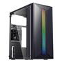 Imagem de Gabinete Gamer Bluecase Mini Tower, Sem Fonte, RGB, Lateral Acrílico, 1x Fan, Preto - BG-042