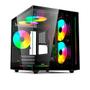 Gabinete Gamer C3Tech Gaming Aquarius MT-G810BK, Mini Tower, Micro ATX, Lateral em Vidro Temperado, Sem FANs, Preto - MT-G810BK Imagem de Gabinete Gamer C3Tech Gaming Aquarius MT-G810BK, Mini Tower, Micro ATX, Lateral em Vidro Temperado, Sem FANs, Preto - MT-G810BK