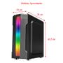 Imagem de Gabinete Gamer Ciclope Preto Mymax RGB Frontal USB 3.0 Mid Tower Sem Cooler