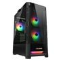 Imagem de Gabinete Gamer Cougar Duoface RGB, Vidro Temperado, E-ATX, 3x Fans ARGB, Preto, 385ZD10.0001