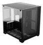 Imagem de Gabinete gamer cubo forcefield black vulcan - frontal e lateral em vidro - pcyes - gffbvp