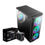 Imagem de Gabinete Gamer + Fonte 750w - Brazilpc- C/ Lateral de Vidro