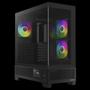 Imagem de Gabinete Gamer Gamdias Atlas M1, Mid Tower, Vidro Temperado, ATX, Black, Sem Fonte, Com 3 Fans ARGB