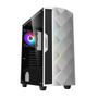 Imagem de Gabinete Gamer Gamemax Diamond, Rgb, Lateral Vidro, Branco