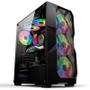Gabinete Gamer Hayom 3 Fans S/Fonte MidTower RGB ATX Vidro Temperado Preto - GB1710 Imagem de Gabinete Gamer Hayom 3 Fans S/Fonte MidTower RGB ATX Vidro Temperado Preto - GB1710