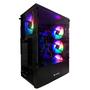 Imagem de Gabinete Gamer Hayom Com 4 Fans Led Rgb Vidro Lateral Frontal