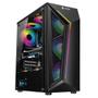 Imagem de Gabinete Gamer Hayom GB1713, Mid Tower, LED RGB, ATX, Lateral em Vidro Temperado, 4x Cooler Fan RGB, Preto - GB.17.10.13