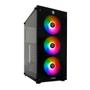 Gabinete Gamer HAYOM GB1769, Mid Tower, Lateral em Vidro, 3X Fans, Preto - GB.17.10.69 Imagem de Gabinete Gamer HAYOM GB1769, Mid Tower, Lateral em Vidro, 3X Fans, Preto - GB.17.10.69