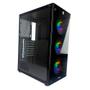 Gabinete Gamer HAYOM GB1769, Mid Tower, Lateral em Vidro, 3X Fans, Preto - GB.17.10.69 Imagem de Gabinete Gamer HAYOM GB1769, Mid Tower, Lateral em Vidro, 3X Fans, Preto - GB.17.10.69