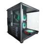 Gabinete Gamer Hayom GB1796 com 4 Fans RGB com Vidro Preto Imagem de Gabinete Gamer Hayom GB1796 com 4 Fans RGB com Vidro Preto