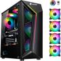 Imagem de Gabinete Gamer Hayom Vidro Temperado 1713 C/ 4 Fans RGB Inclusas 