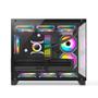 Imagem de Gabinete Gamer Husky Dome 210, Mini Tower, M-ATX, Lateral e Frontal em Vidro, Sem FANs, Preto - HGN210PT