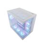 Imagem de Gabinete Gamer Husky Dome 900, Mid Tower, Iluminação ARGB, ATX, Lateral e Frontal em Vidro, 10x Cooler Fan ARGB, Branco - HGN900BR