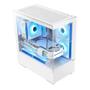 Gabinete Gamer Hyrax HGB320, Mid Tower, ATX, Frontal e Lateral em Vidro Temperado, Sem FANs, Branco - HGB320W Imagem de Gabinete Gamer Hyrax HGB320, Mid Tower, ATX, Frontal e Lateral em Vidro Temperado, Sem FANs, Branco - HGB320W