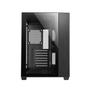 Imagem de Gabinete Gamer Hyrax HGB720, Mid Tower, ATX, Frontal e Lateral Em Vidro Temperado, Sem FANs, Preto