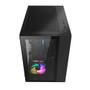 Imagem de Gabinete Gamer Hyrax HGB720, Mid Tower, ATX, Frontal e Lateral Em Vidro Temperado, Sem FANs, Preto
