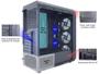 Gabinete Gamer K-Mex Infinity Streamer III CG-A2G8 - RGB ATX 3 FANs Preto Imagem de Gabinete Gamer K-Mex Infinity Streamer III CG-A2G8