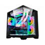 Imagem de Gabinete Gamer K-Mex Space Aqua Preto Vidro Temperado Sem Fan Mid Tower mATX - CG-10KN