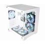 Imagem de Gabinete Gamer K-Mex Space Aqua White, Mid Tower, Sem Fonte, Sem Cooler - CG-W1KN