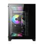 Imagem de Gabinete Gamer Liketec Kirra Black C/ 4x Fan Cooler Rgb