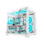 Imagem de Gabinete Gamer Liketec Kirra Snow, 4x Fan, 1x USB 3.0 branco