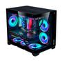 Imagem de Gabinete Gamer Liketec MAD Rock Black, Mini Tower, ARGB, M-ATX, Frente e Lateral em Vidro - LC-CB3X2-MADROCK-2041