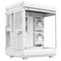 Imagem de Gabinete Gamer Liketec Unreal Snow, Cube Desing, Mid Tower, Vidro Temperado, Sem Fonte, Sem Fans, Branco