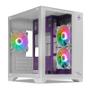 Imagem de Gabinete Gamer Mancer CV100 Purple Edition, ARGB, Mid-Tower, Lateral De Vidro, Com 3 Fans, Branco, MCR-CV100-PEW