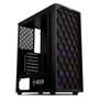 Imagem de Gabinete Gamer Mancer Hexer, Rainbow, Mid-Tower, Lateral de Vidro, Com 3 Fans, Preto, MCR-HEX-RB01