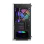 Imagem de Gabinete Gamer Mancer Ward, Rainbow, Mid-Tower, Lateral de Vidro, Com 4 Fans, Branco, MCR-WRD-RWH01