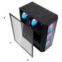 Imagem de Gabinete Gamer Motospeed Hyrax Hgb600b Preto Rgb Vidro