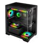 Imagem de Gabinete Gamer Nebula Mini MetalRed M6 Sem Fans - Preto