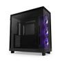 Imagem de Gabinete Gamer Nzxt H6 Flow Rgb Preto Com 3 Fans F120 Rgb