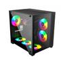 Imagem de Gabinete Gamer PCYes Forcefield, Mid Tower, ATX, Frontal e Lateral em Vidro, Black Vulcan - GFFBVP