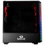 Imagem de Gabinete Gamer Redragon Grapple, Mid Tower, RGB, Lateral em Vidro, Preto - GC-607BK