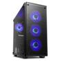 Imagem de Gabinete Gamer Redragon Wheel Jack, Mid Tower, Lateral e Frontal em Vidro - GC-606BK