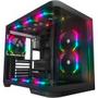 Imagem de Gabinete Gamer Redragon Wideload Extreme RGB Preto Vidro Curvado Sem Fan Mid Tower ATX