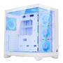 Imagem de Gabinete Gamer Rise Mode Galaxy Glass Standard V2, Mid Tower, ATX, Lateral e Frontal em Vidro Temperado, Com 10 Ventoinhas, Branco - RM-GA-GGSW2-ARGB
