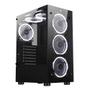 Imagem de Gabinete Gamer Rise Mode Glass 06X, Mid Tower, ATX, Lateral em Vidro Fumê e Frontal em Vidro Temperado, Preto - RM-CA-06X-FB