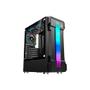 Imagem de Gabinete Gamer Rise Mode Zeus Glass 01, Mid Tower, Led Frontal customizável, Lateral em Vidro, Sem FANs, Preto - RM-CA-ZE-01-FB