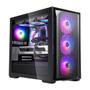 Imagem de Gabinete Gamer Segotep Gank 360 APE, Mid Tower, RGB, ATX, Lateral em vidro, preto - SEG-CASE-GANK360B-WW