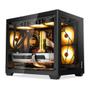 Imagem de Gabinete Gamer Segotep Lumi II 3Fans S/Fonte MiniTower M-ATX Vidro Temperado Preto - SEG-CASE-LUM