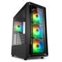 Imagem de Gabinete Gamer Sharkoon TK4 LED RGB, 4x Cooler Fan (3x Frontal e 1x Traseira), Lateral em Vidro Temperado - TK4RGB