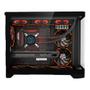 Imagem de Gabinete liketec gamer madness preto cubodesign m-atx frontal vidro curvo sem fan