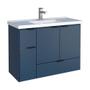 Imagem de Gabinete orquidea banheiro madeira com lavatório - azul